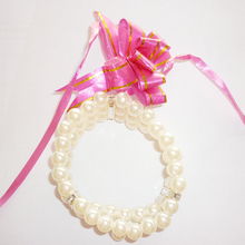 优雅与时尚的完美融合 韩国三层水钻珍珠手链特惠批发